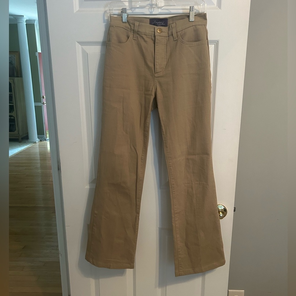 NYDJ Tan Flare & Wide Leg Jeans